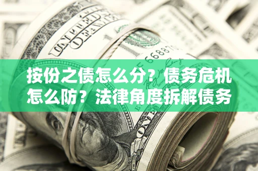武汉按份之债怎么分？债务危机怎么防？法律角度拆解债务分配与风险自保指南