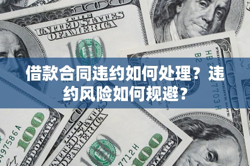 武汉借款合同违约如何处理？违约风险如何规避？