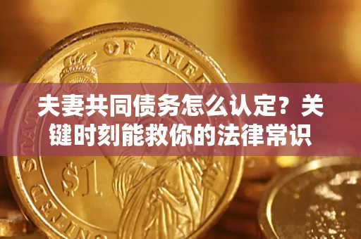 武汉夫妻共同债务怎么认定？关键时刻能救你的法律常识