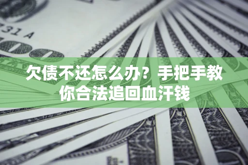 武汉欠债不还怎么办?手把手教你合法追回血汗钱 武汉欠债不还怎么办?手把手教你合法追回血汗钱