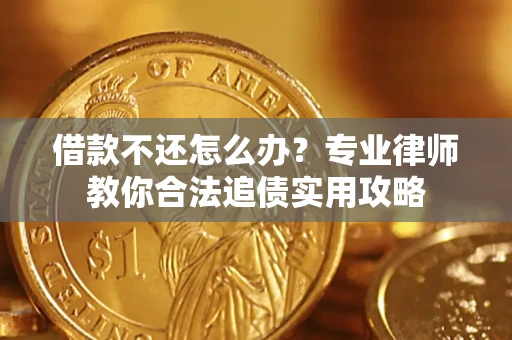 武汉借款不还怎么办？专业律师教你合法追债实用攻略