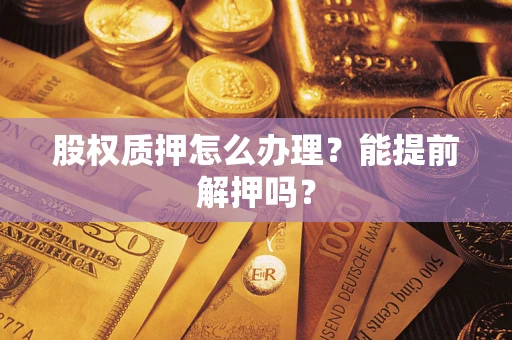 武汉股权质押怎么办理？能提前解押吗？