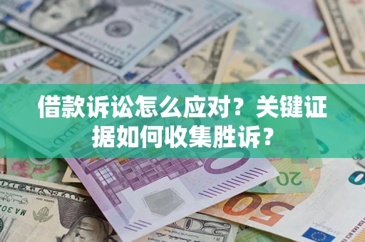 武汉借款诉讼怎么应对？关键证据如何收集胜诉？