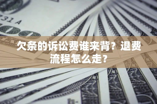 武汉欠条的诉讼费谁来背？退费流程怎么走？